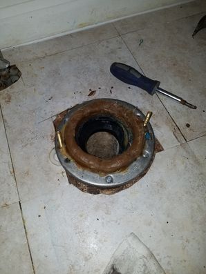 Before & After Toilet Leak at Base in Bridgeport, CT (2)